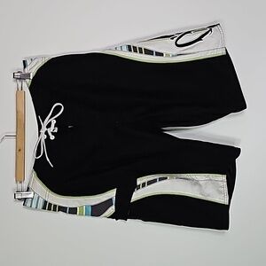 O'NEIL 30" waist black and white swim shorts